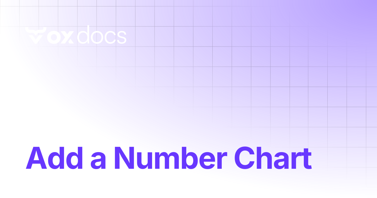 Add a Metric Card (Number Chart) | OX docs