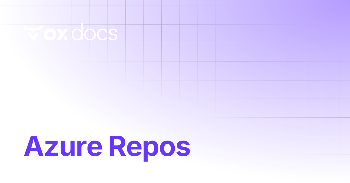 Azure Repos | OX docs