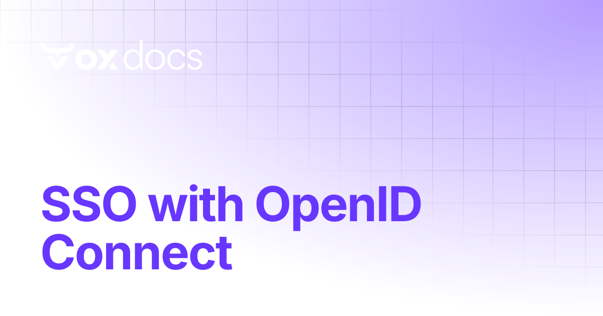 SSO with OpenID Connect | OX docs